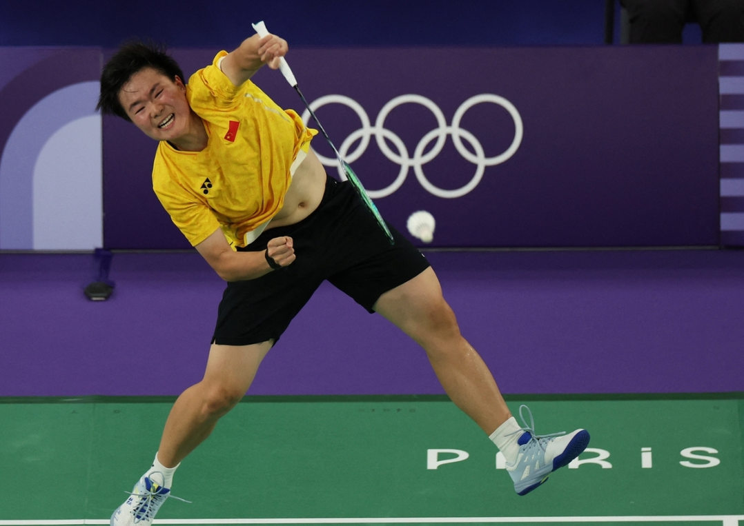 法国羽毛球队强势中国羽毛球队，马琳制霸全场